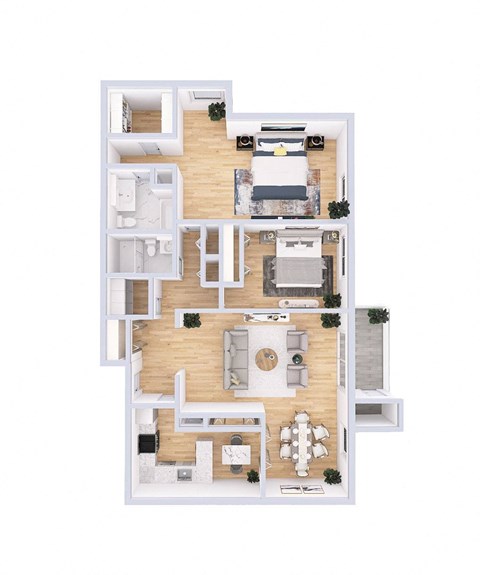 Salem  3D Floor Plan at Indian Creek Apartments*, Cincinnati, OH